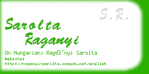 sarolta raganyi business card